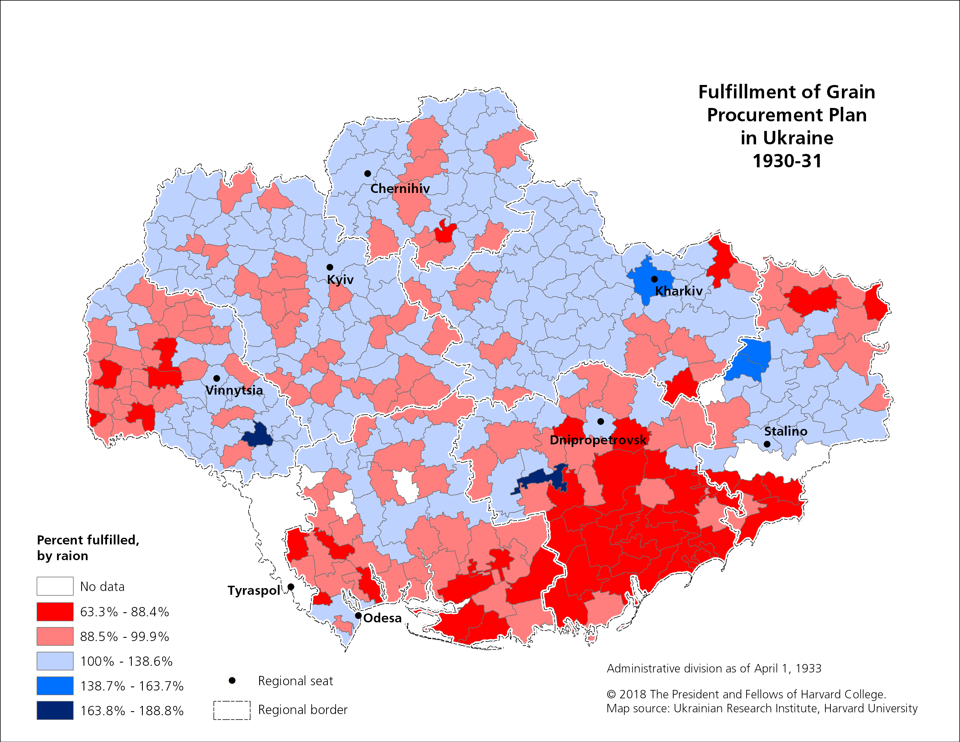 11. Fulfillment of Grain Procurement Plan in Ukraine, 1930-31