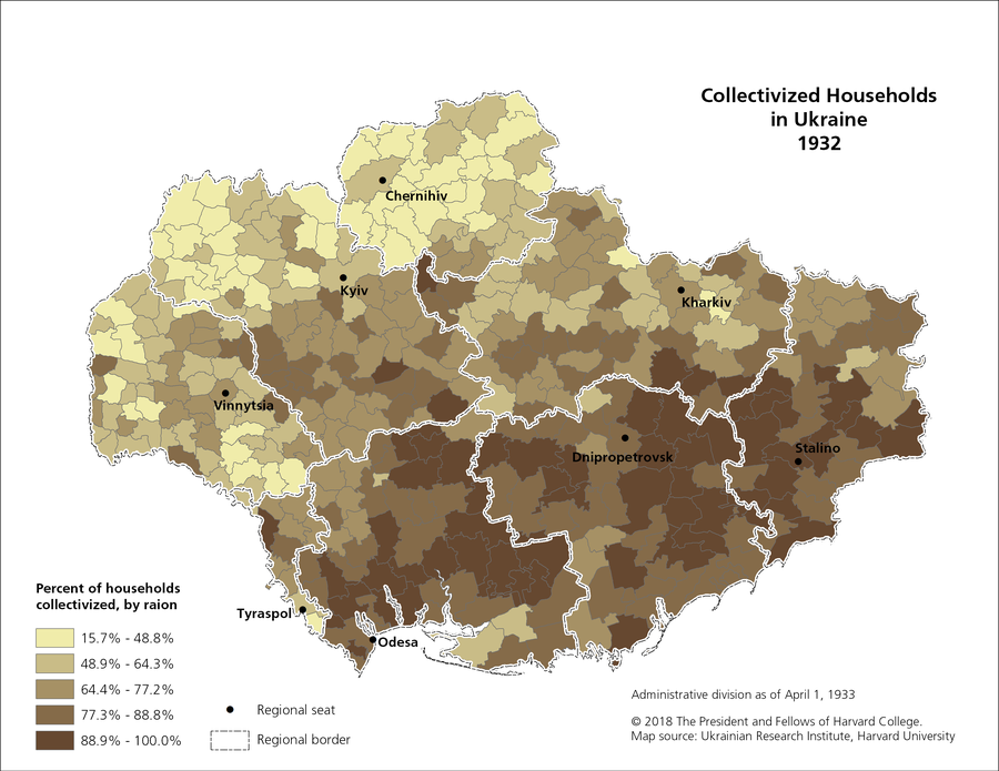 10. Collective Farms by Rural Population, 1932