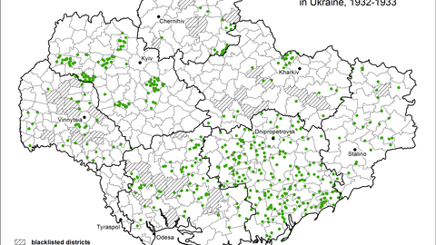 Blacklisted Collective Farms in Ukraine, 1932-1933