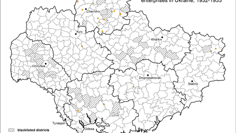 Blacklisted State Farms and Enterprises in Ukraine, 1932-1933