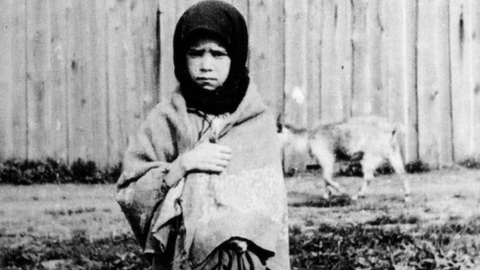 A girl – famine victim. Kharkiv, 1933