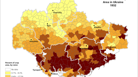 Map: Wheat of Total Crop Area