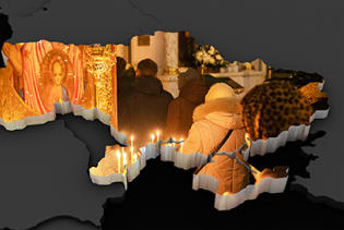 ukraine image religion super imposed