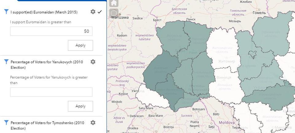 using filters in a map